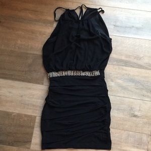Black cocktail dress